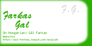 farkas gal business card